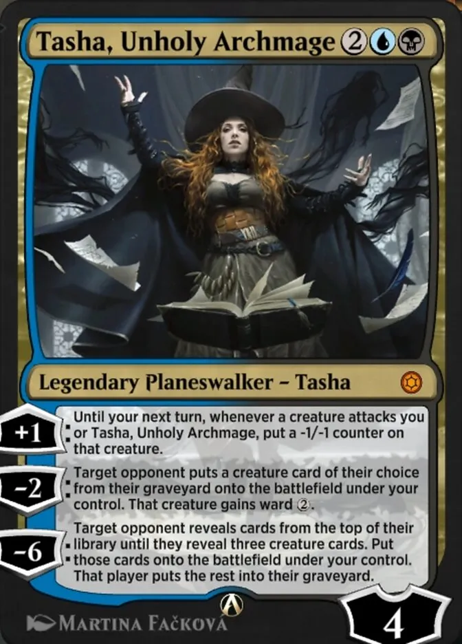 Tasha, Unholy Archmage Front Face