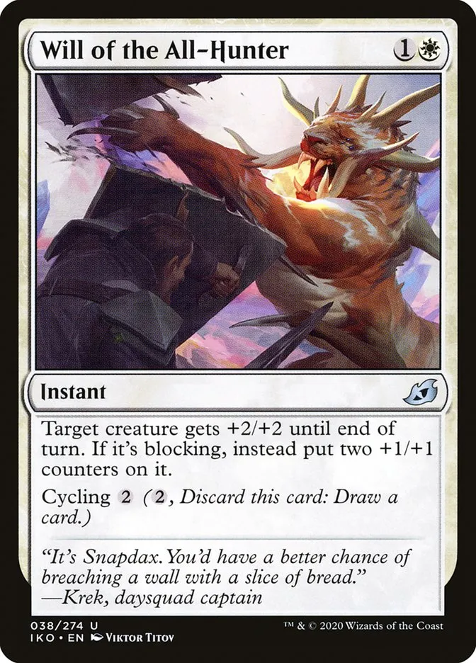Will of the All-Hunter Front Face