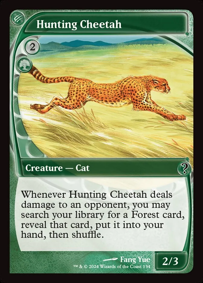 Hunting Cheetah Front Face