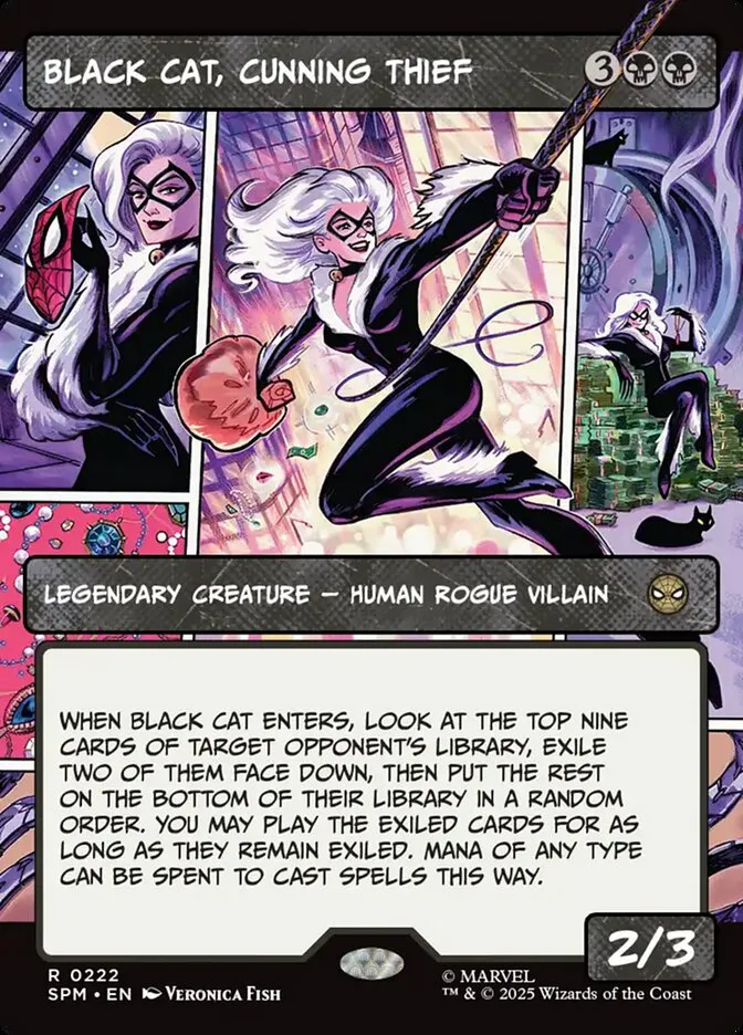 Black Cat, Cunning Thief Front Face