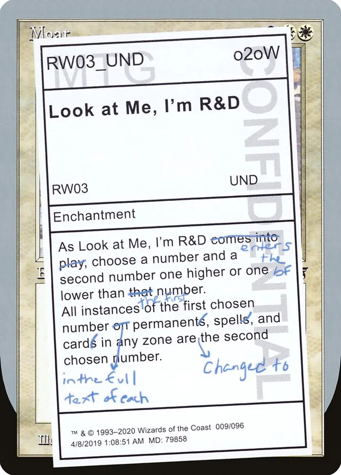 Look at Me, I'm R&D Front Face