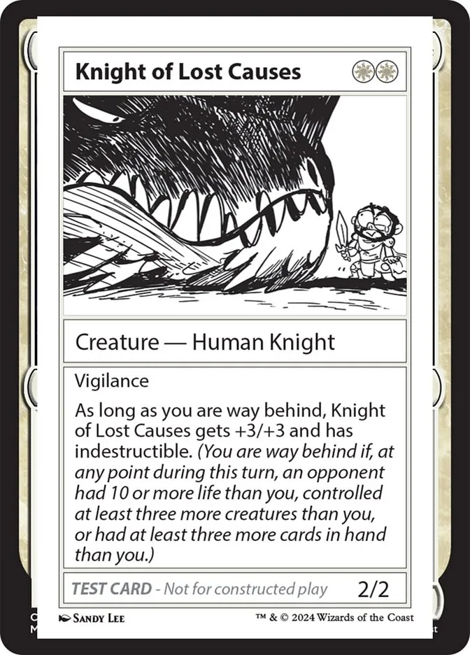 Knight of Lost Causes Front Face