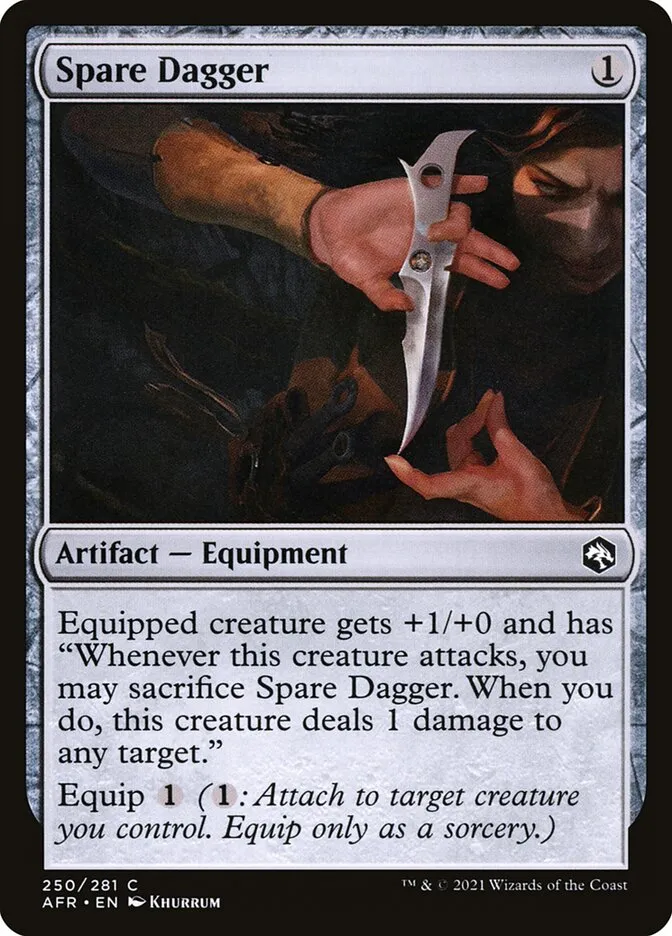 Spare Dagger Front Face