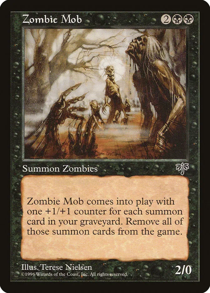 Zombie Mob Front Face