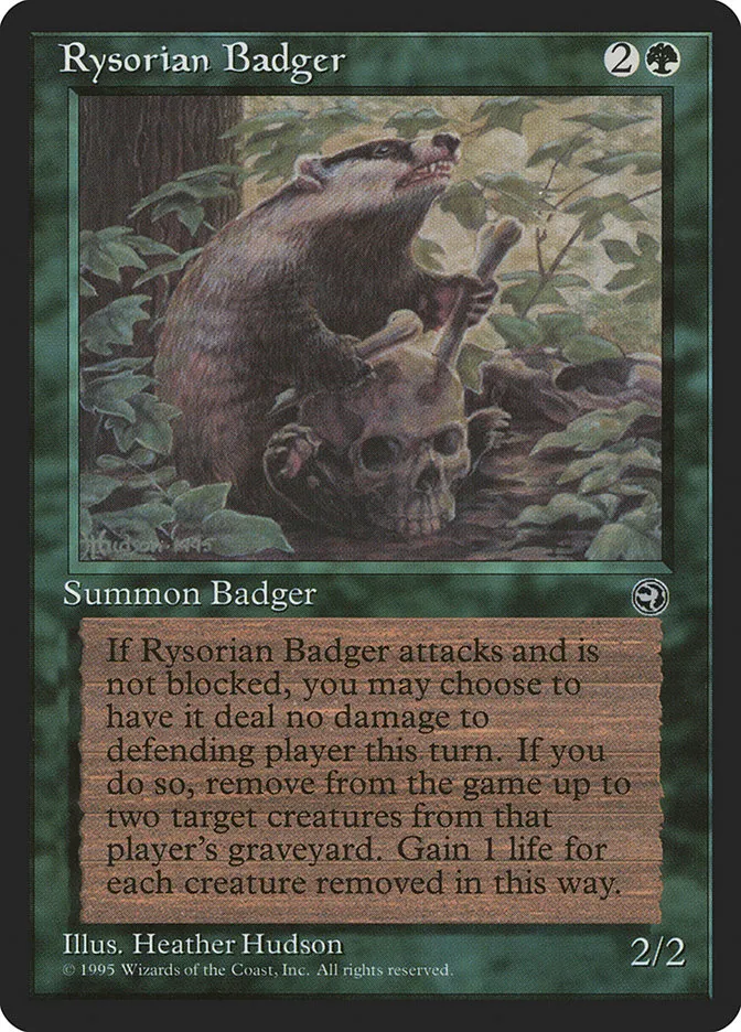 Rysorian Badger Front Face