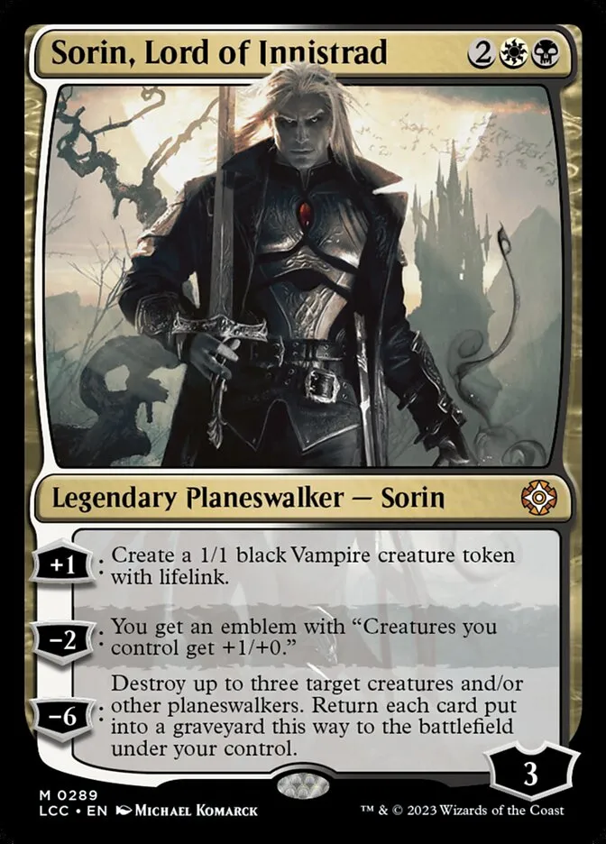Sorin, Lord of Innistrad Front Face
