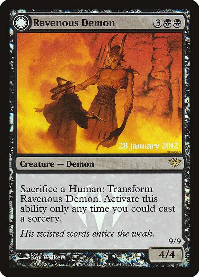 Ravenous Demon // Archdemon of Greed Front Face