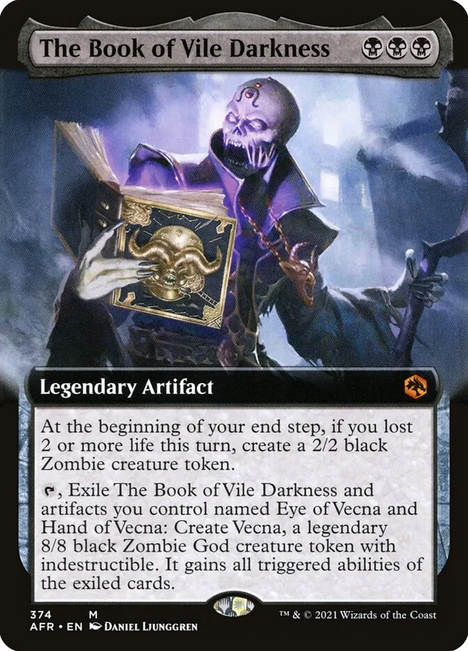The Book of Vile Darkness Front Face