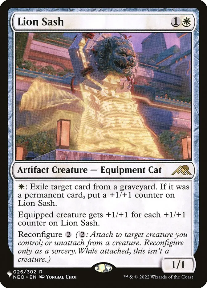 Lion Sash Front Face