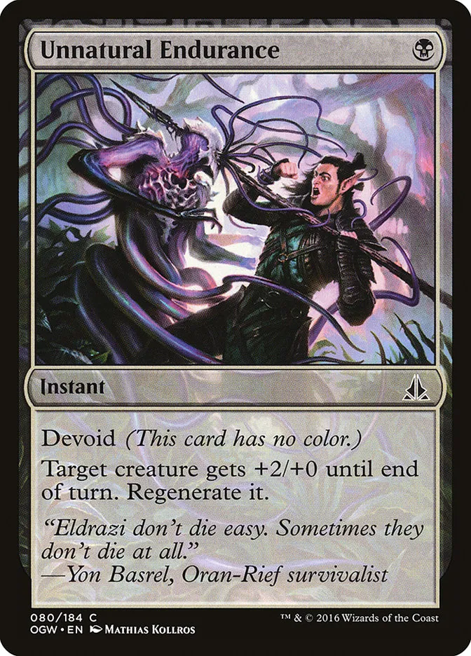 Unnatural Endurance Front Face