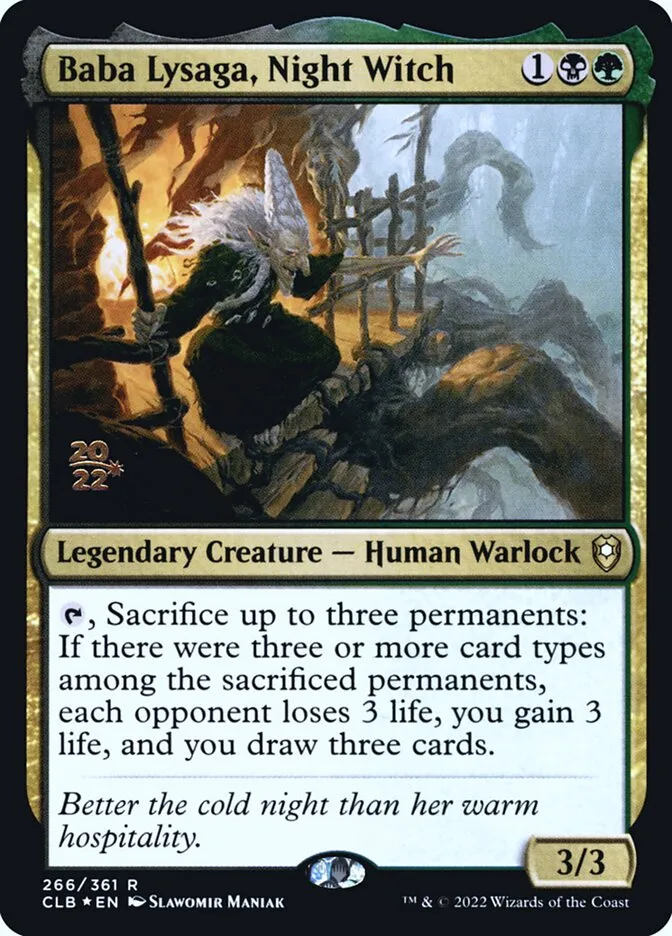 Baba Lysaga, Night Witch Front Face