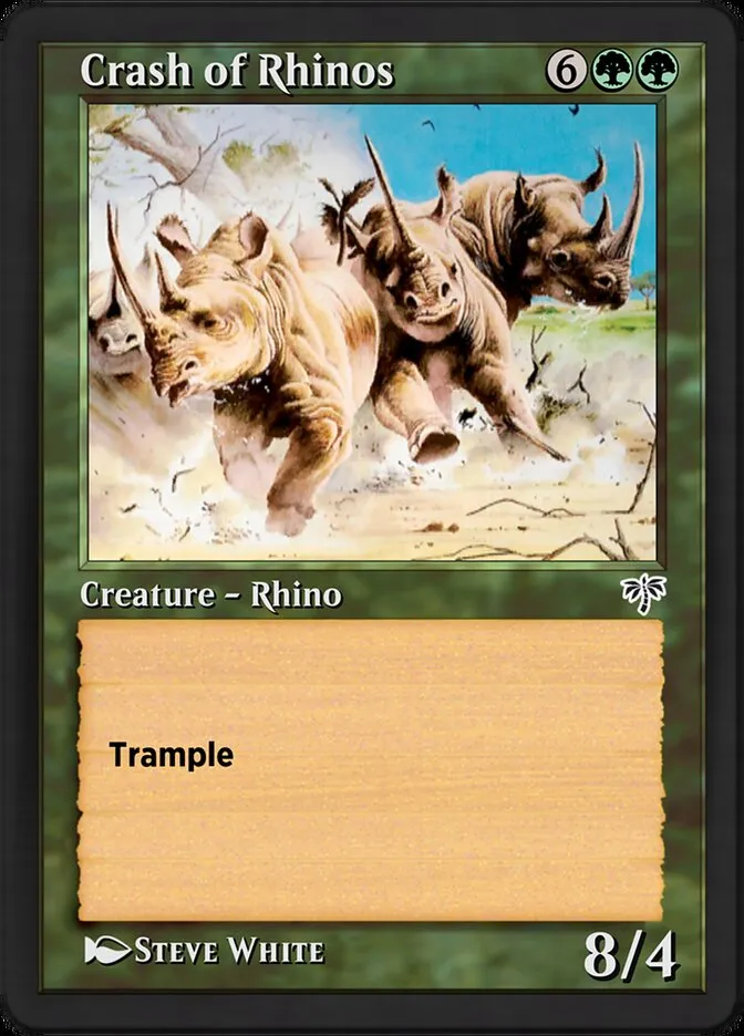 Crash of Rhinos Front Face