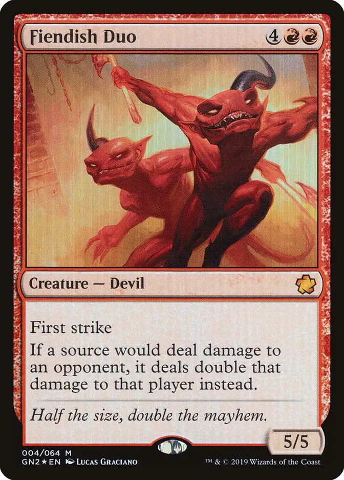 Fiendish Duo Front Face