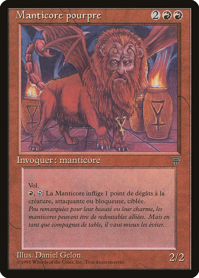 Crimson Manticore Front Face