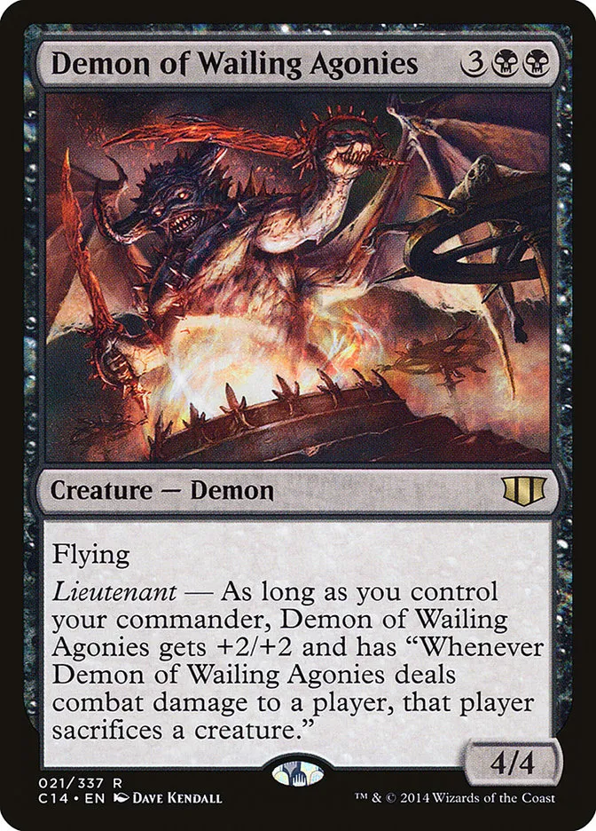 Demon of Wailing Agonies Front Face