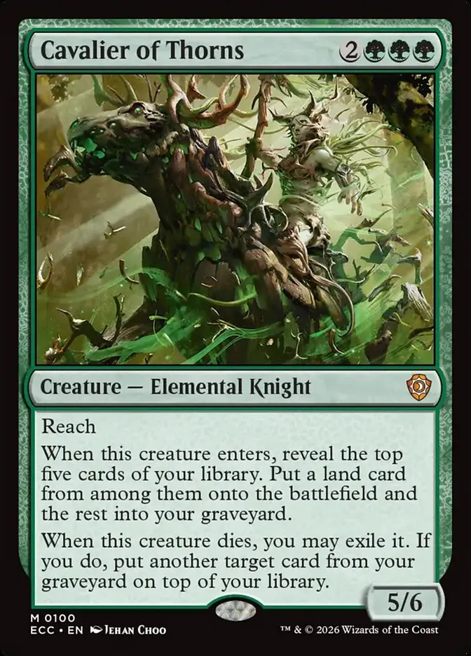 Cavalier of Thorns Front Face