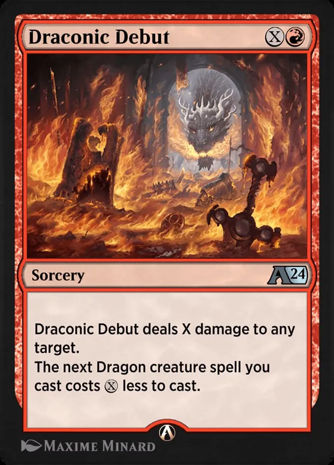 Draconic Debut Front Face