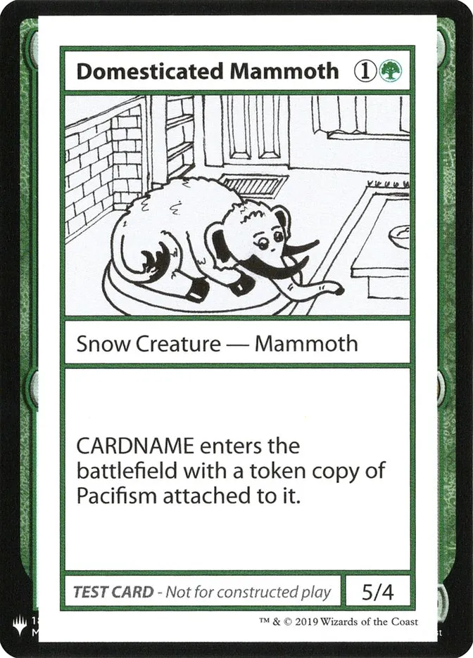 Domesticated Mammoth Front Face