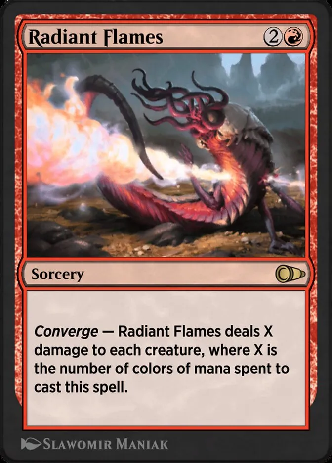 Radiant Flames Front Face