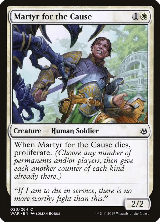 Martyr for the Cause Front Face