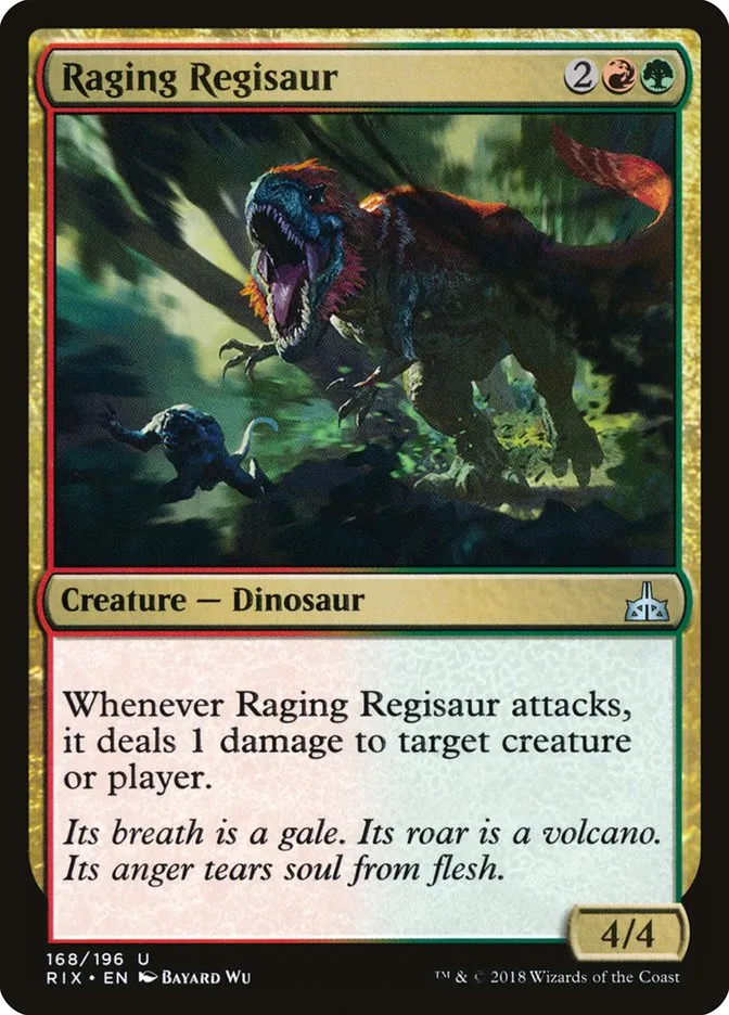 Raging Regisaur Front Face