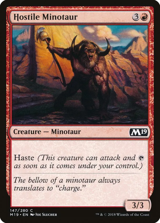 Hostile Minotaur Front Face