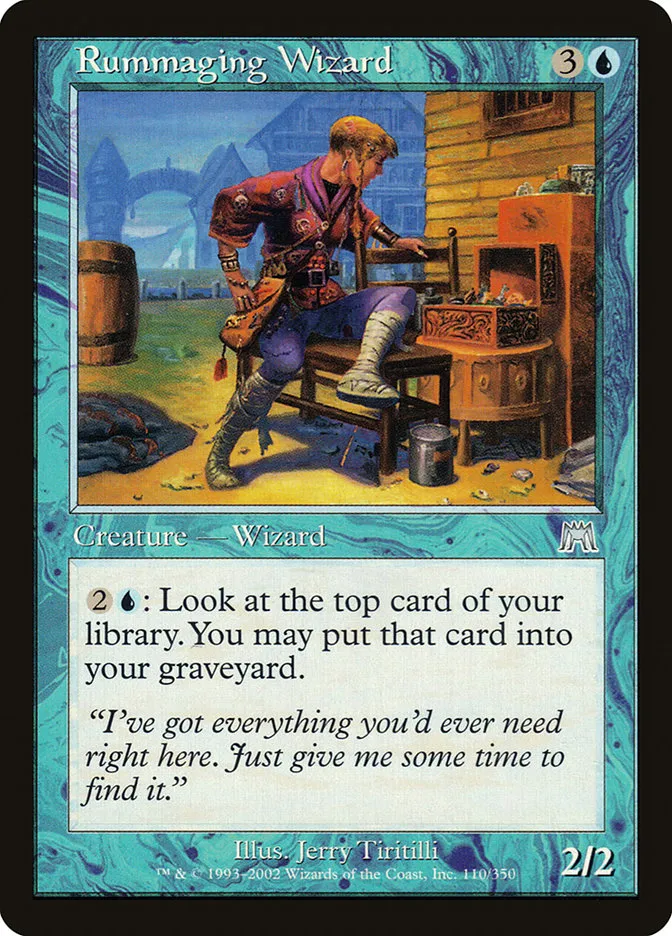 Rummaging Wizard Front Face
