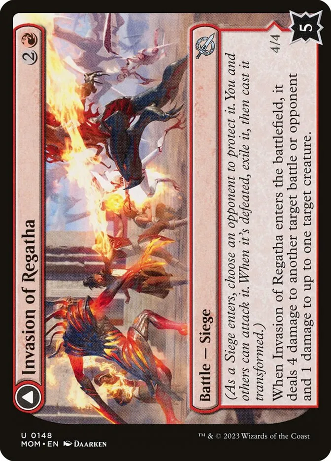 Invasion of Regatha // Disciples of the Inferno Front Face