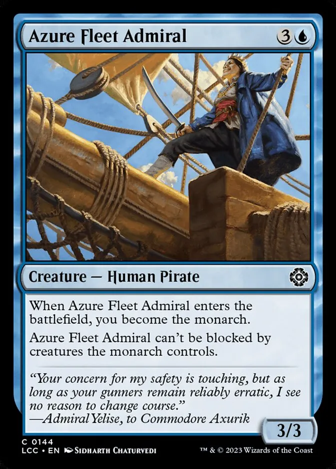 Azure Fleet Admiral Front Face