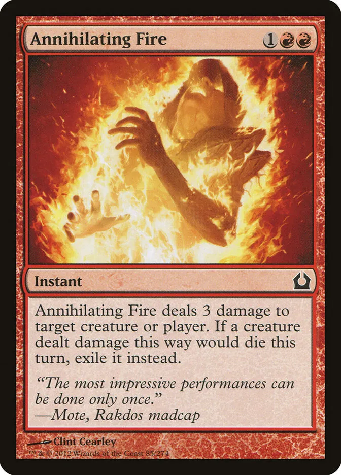 Annihilating Fire Front Face