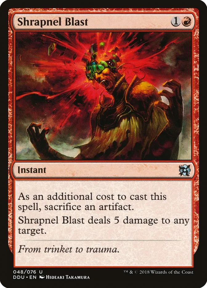 Shrapnel Blast Front Face