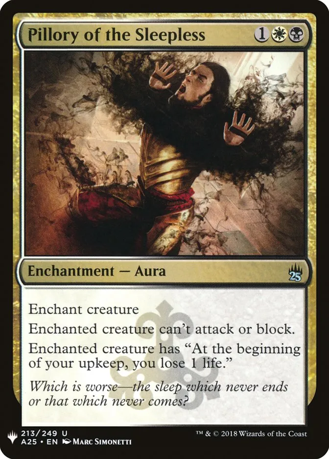 Pillory of the Sleepless Front Face