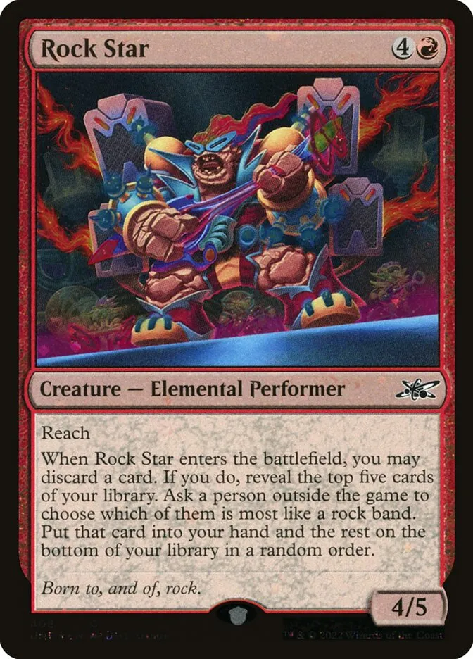 Rock Star Front Face