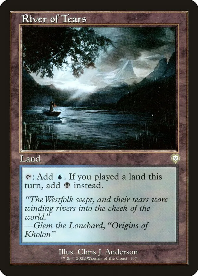 River of Tears Front Face