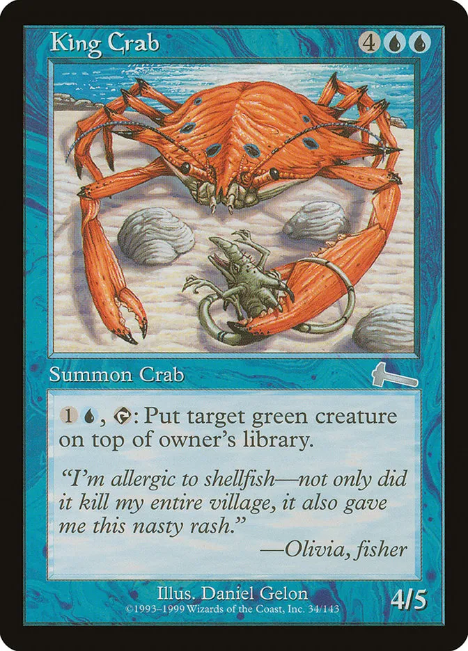King Crab Front Face