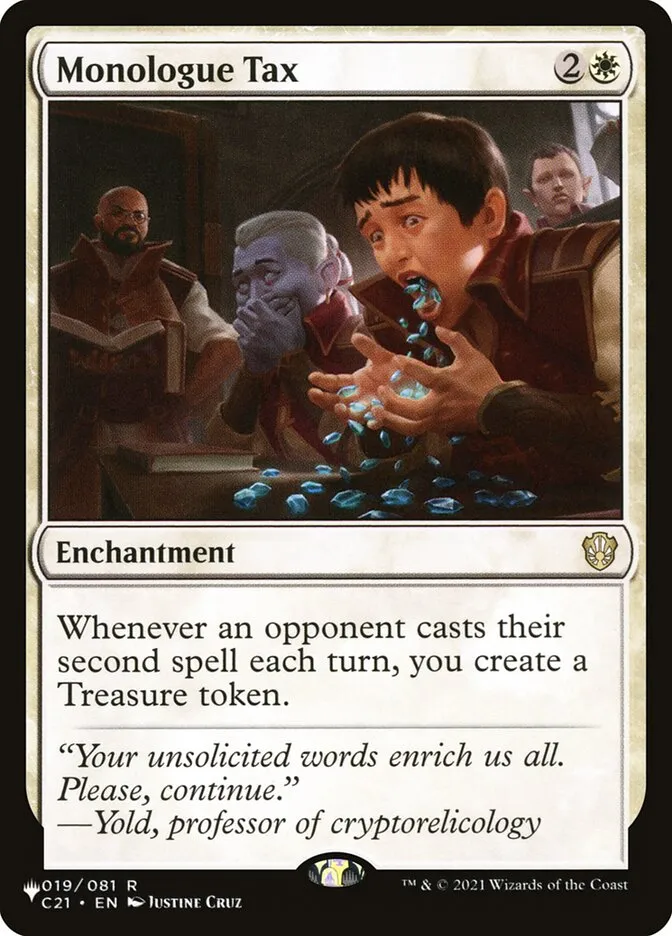 Monologue Tax Front Face