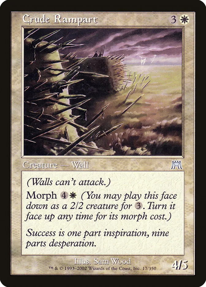 Crude Rampart Front Face