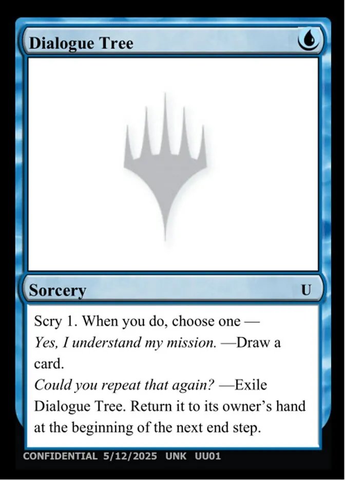Dialogue Tree Front Face
