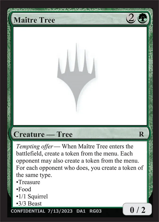 Maître Tree Front Face