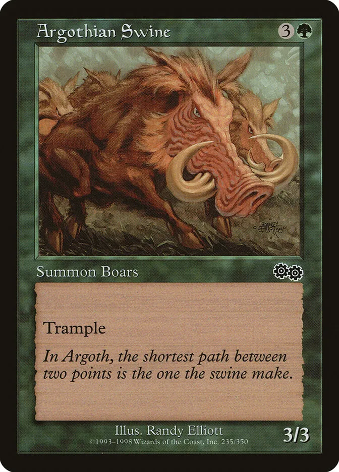 Argothian Swine Front Face