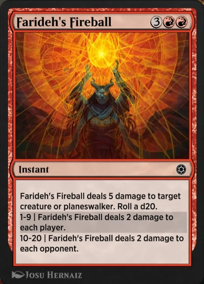 Farideh's Fireball Front Face