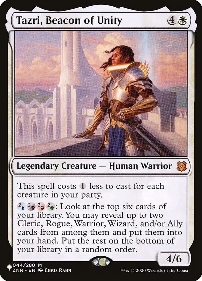 Tazri, Beacon of Unity Front Face