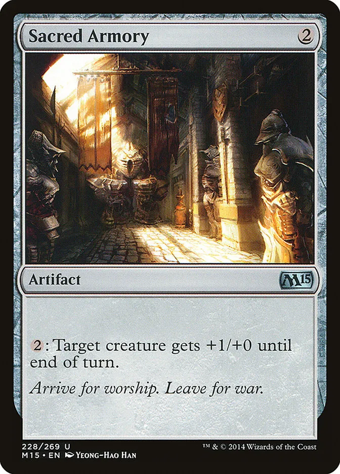 Sacred Armory Front Face