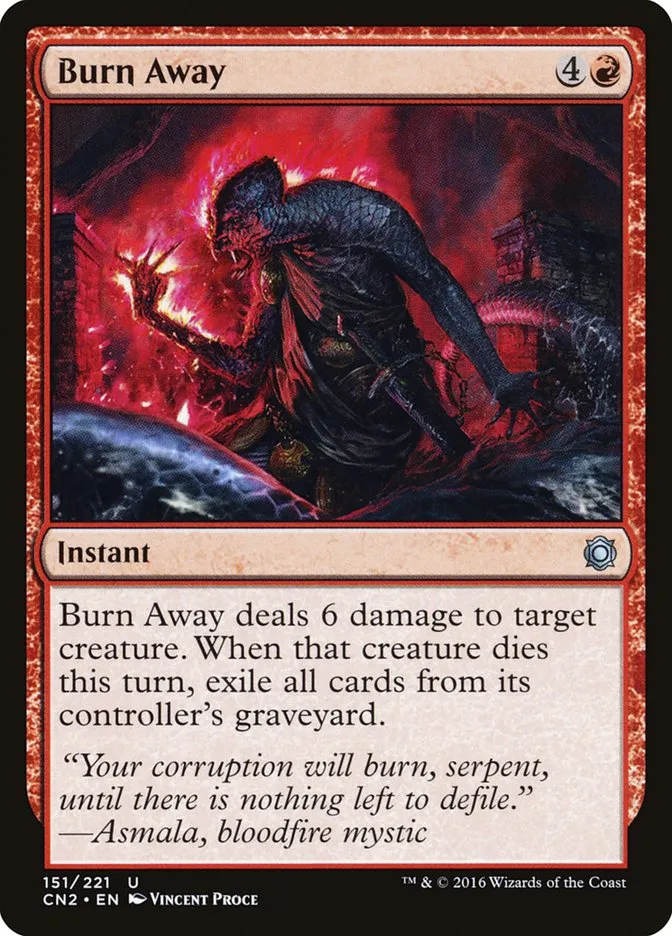 Burn Away Front Face