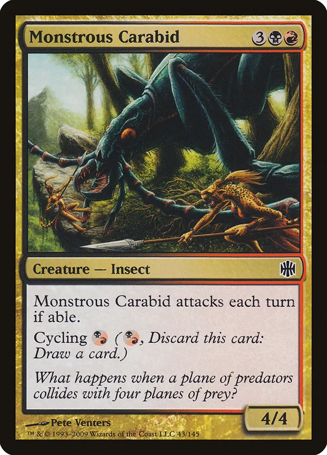 Monstrous Carabid Front Face