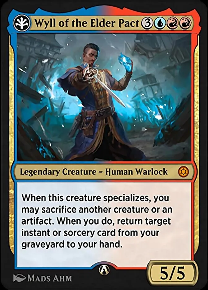 Wyll of the Elder Pact Front Face