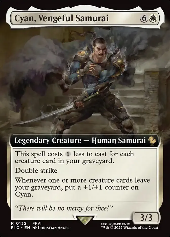 Cyan, Vengeful Samurai Front Face