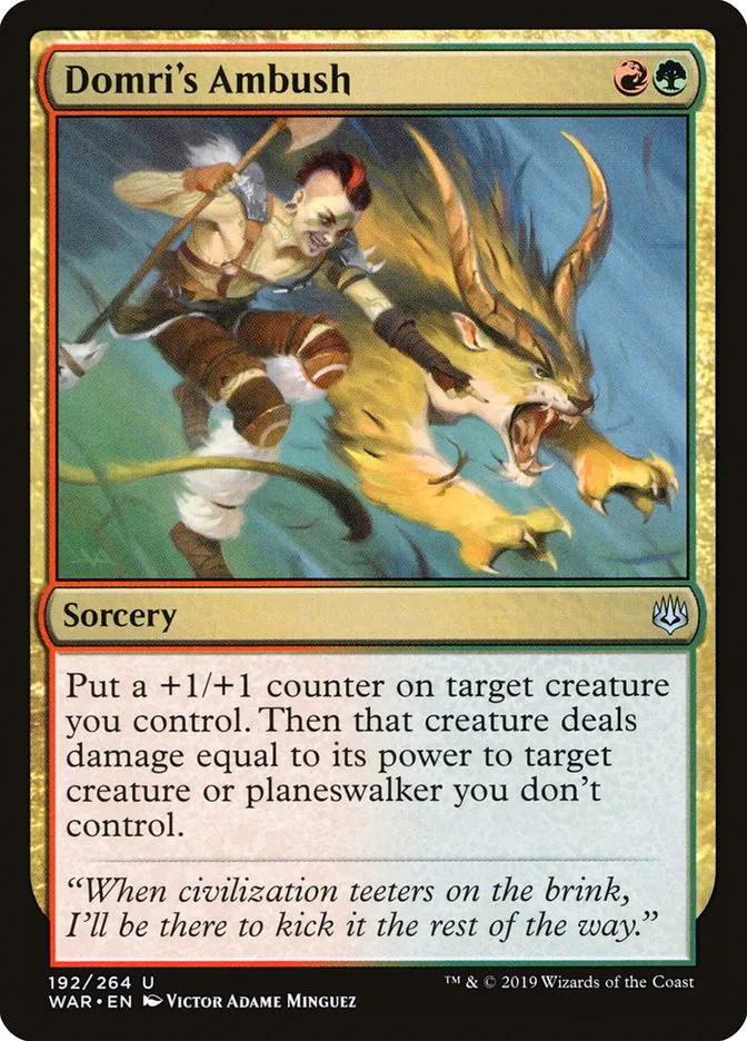 Domri's Ambush Front Face