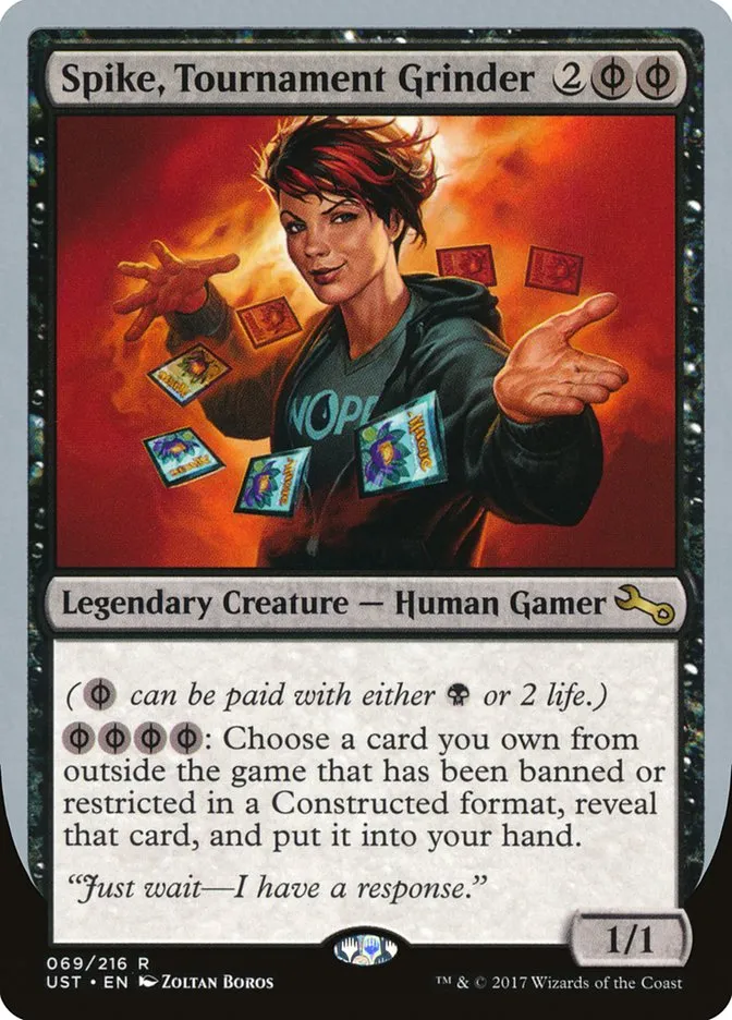 Spike, Tournament Grinder Front Face