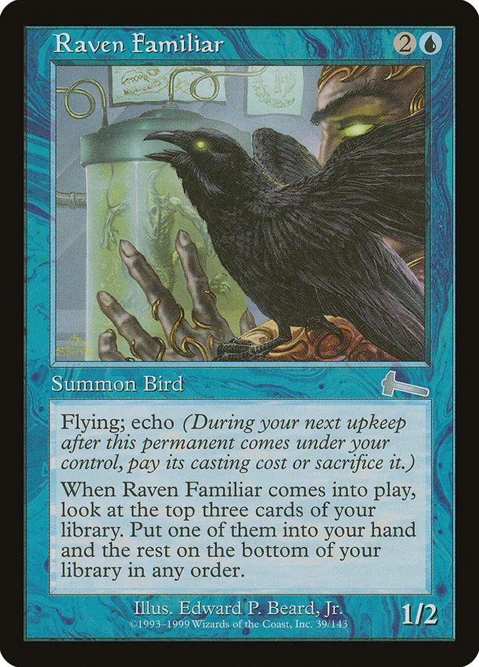Raven Familiar Front Face